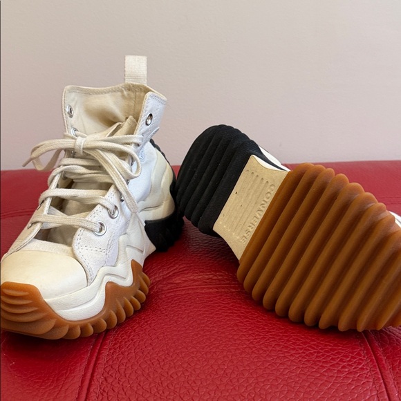 Converse White Run Star Motion High Top Platform Sneakers, Sz M 3 W 4.5 - Picture 11 of 12